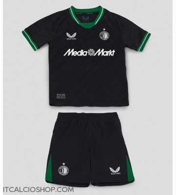 Feyenoord Seconda Maglia Bambino 2024-25 Manica Corta (+ Pantaloni corti)